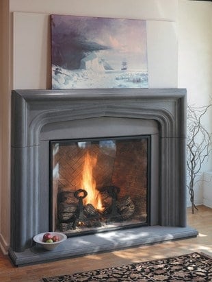 Traditional Arch fireplace Solus Decor fireplace