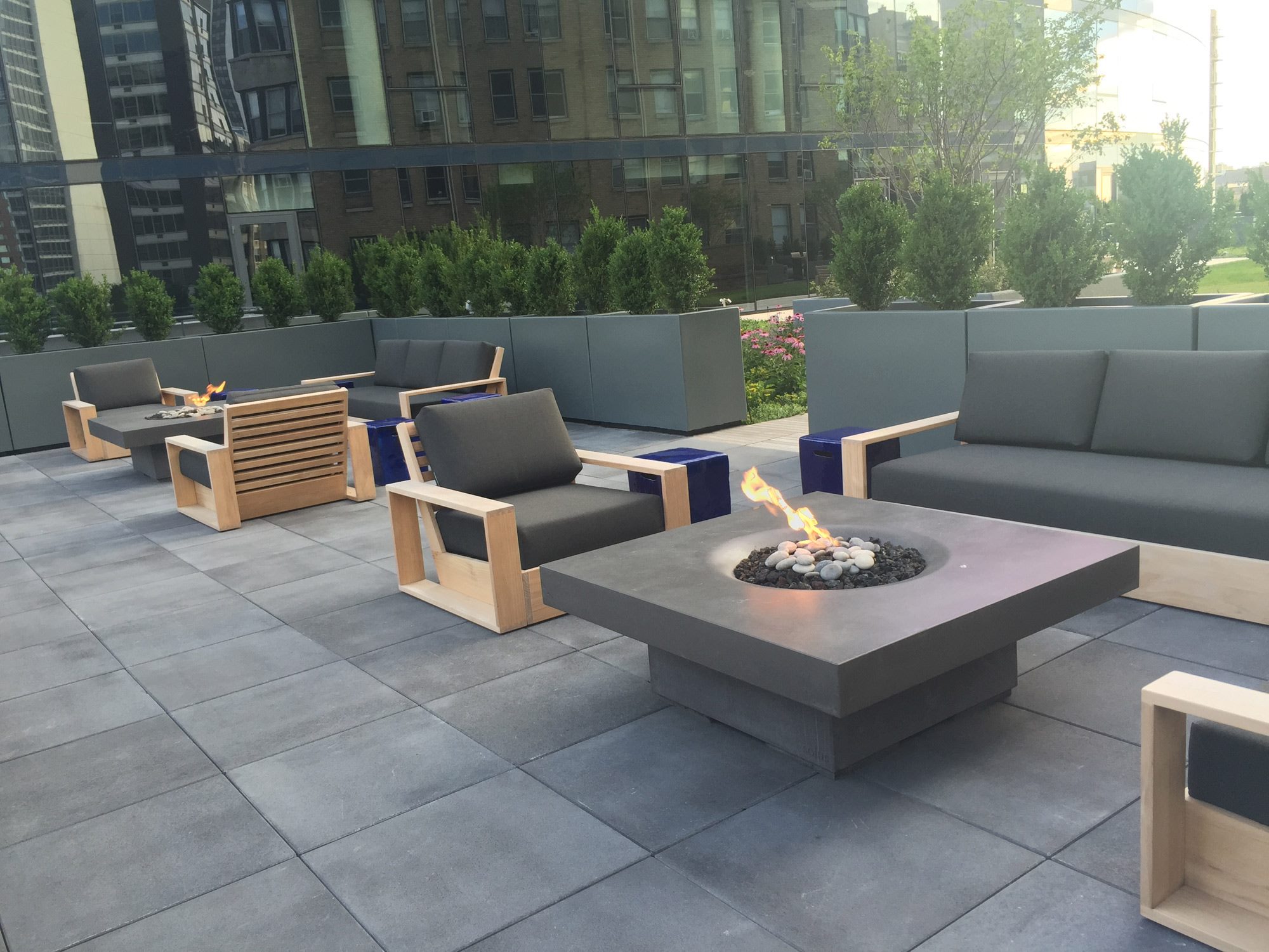 elevated fire ring