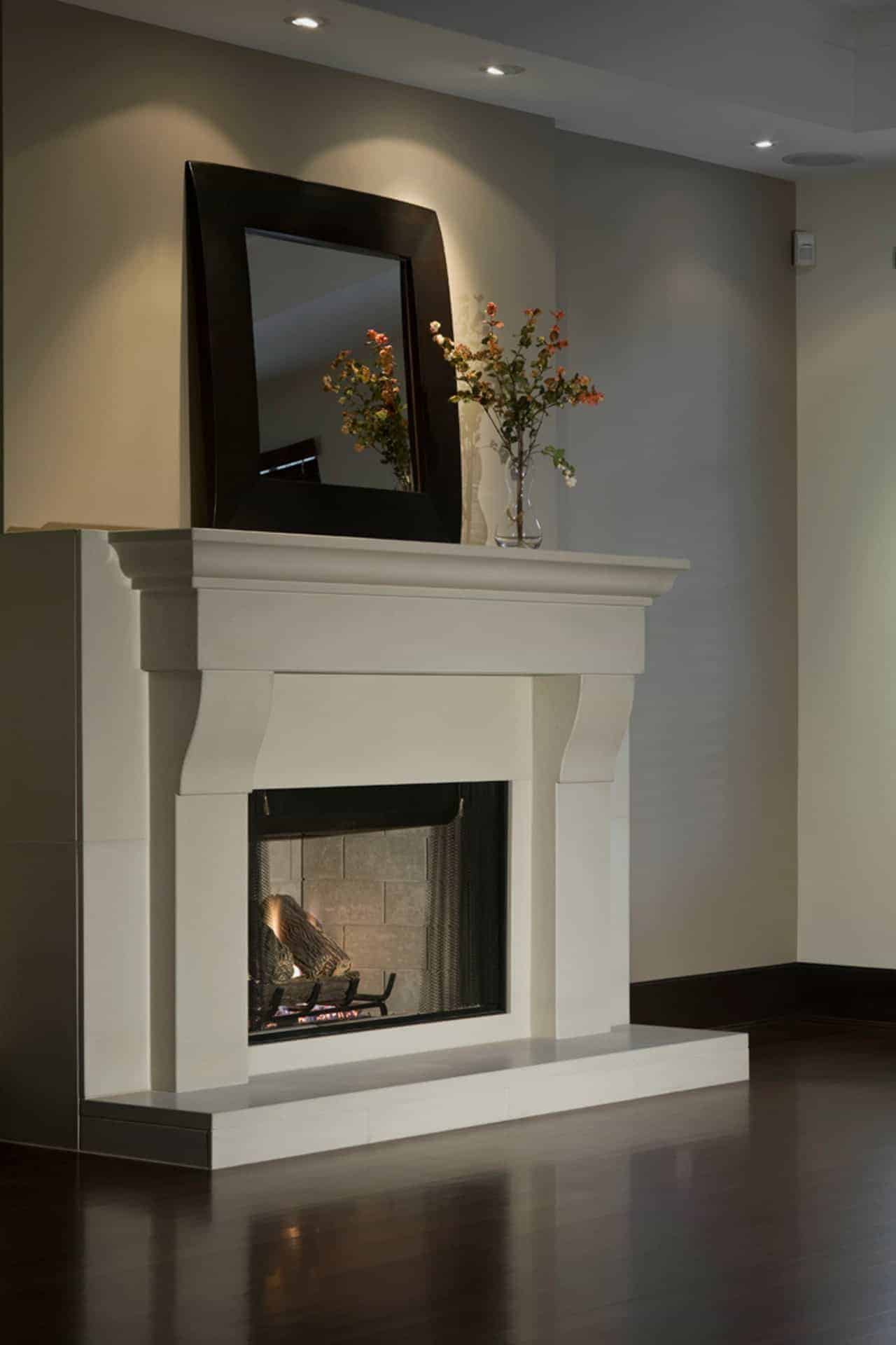 Solus Cornice concrete fireplace surround