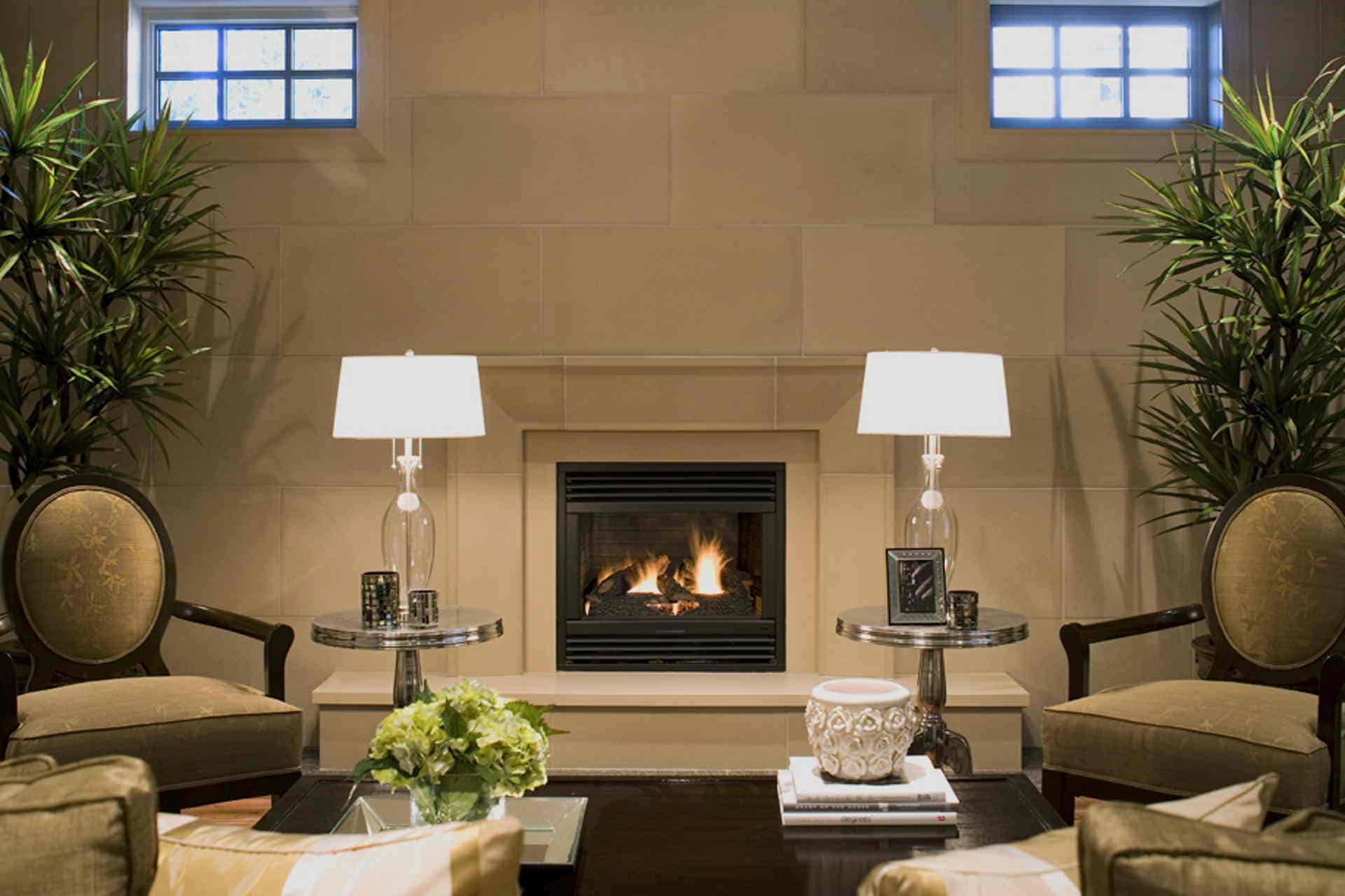 Solus Taper concrete fireplace surround