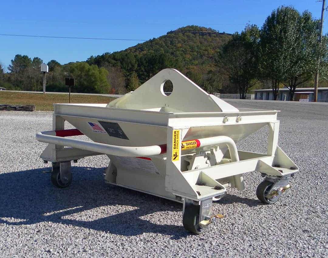 Solus custom hopper for pouring concrete to create firepits