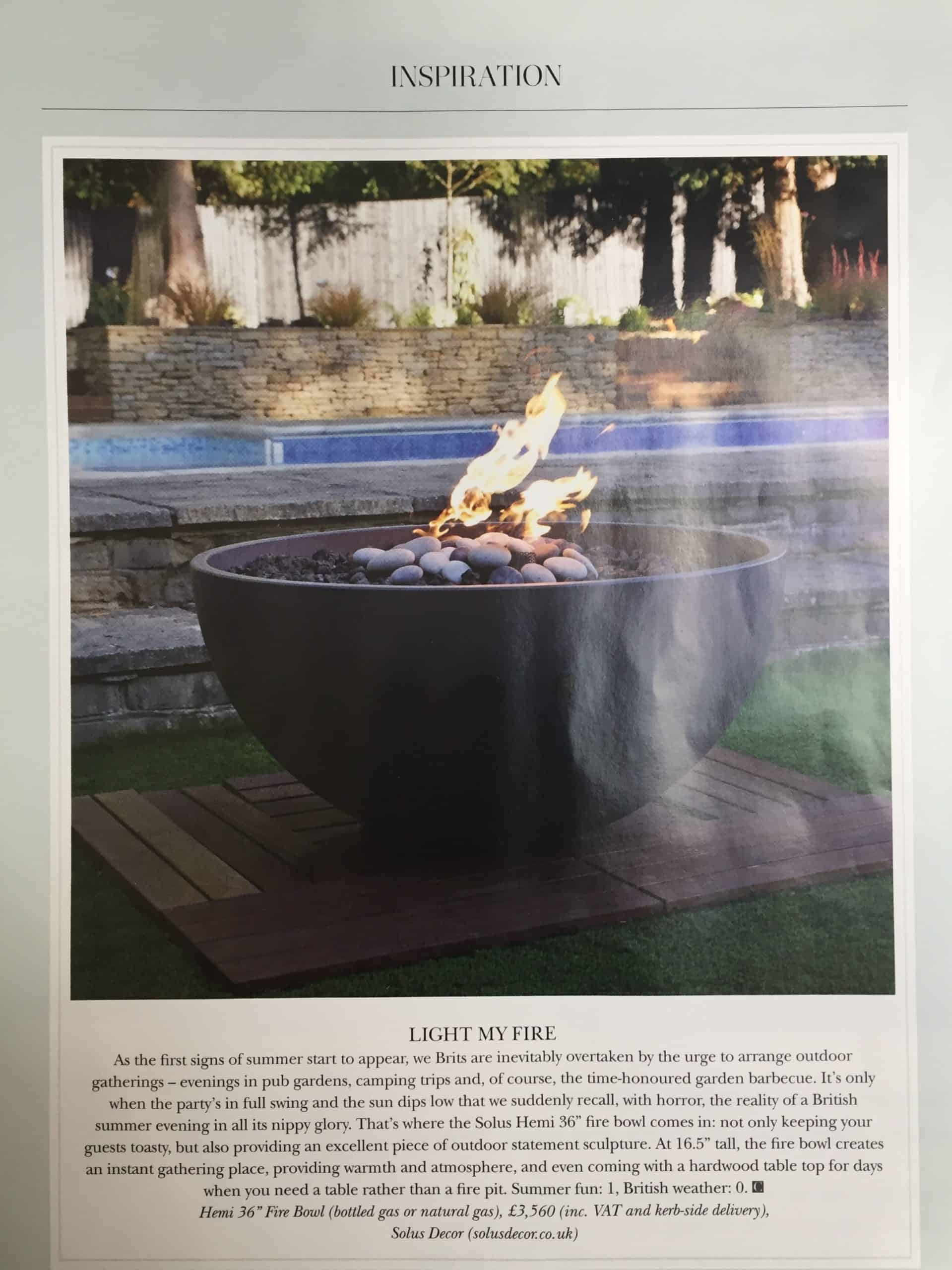 The Cheshire Magazine featuring a Solus Decor product