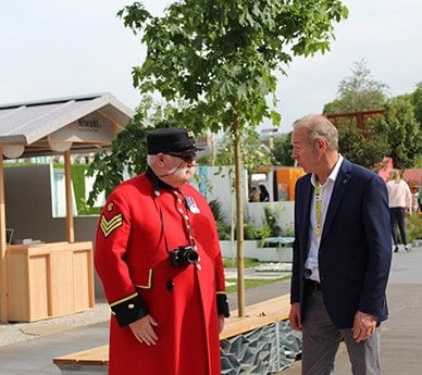 Chelsea Pensioner at Chelsea Flower Show