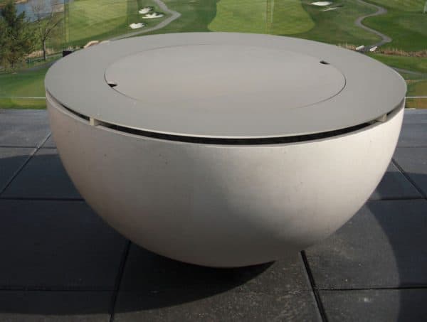 Solus Metal Table Top with Fire Ring for Hemi firepit