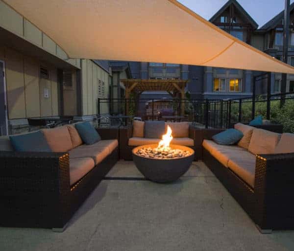 Solus Decor gas fire pit Whistler