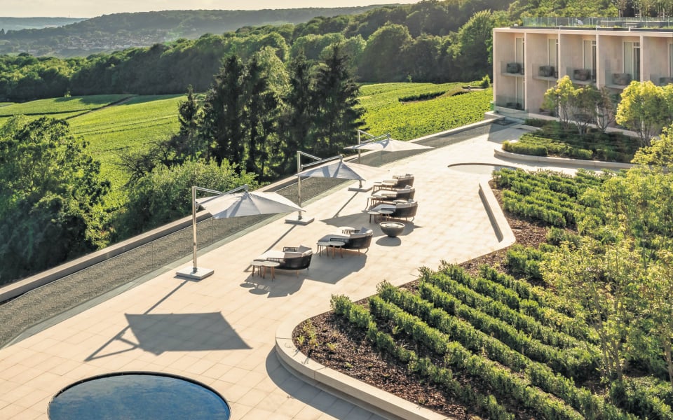 royal champagne hotel and spa terrace