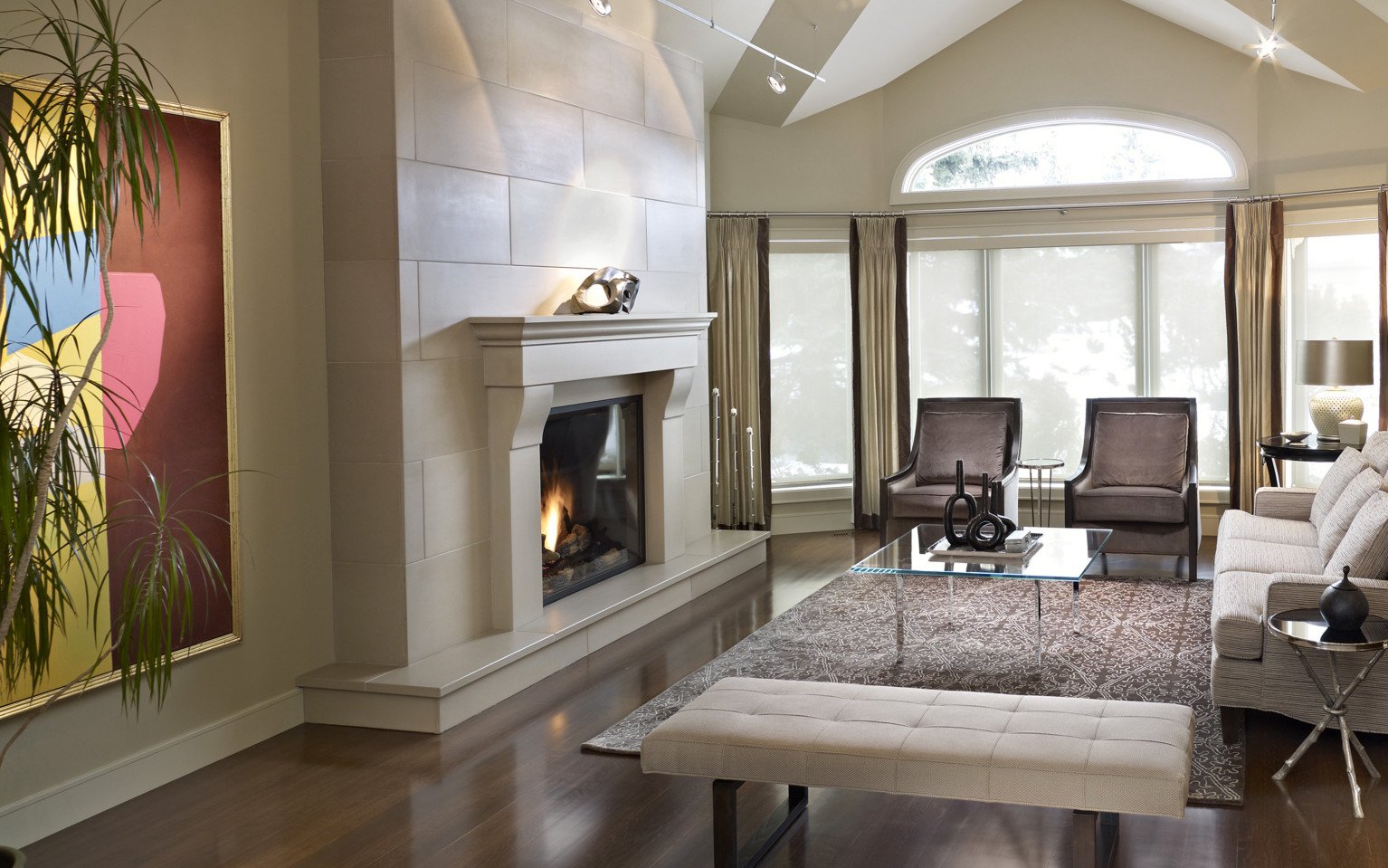 Solus Decor contemporary custom fireplace surrounds