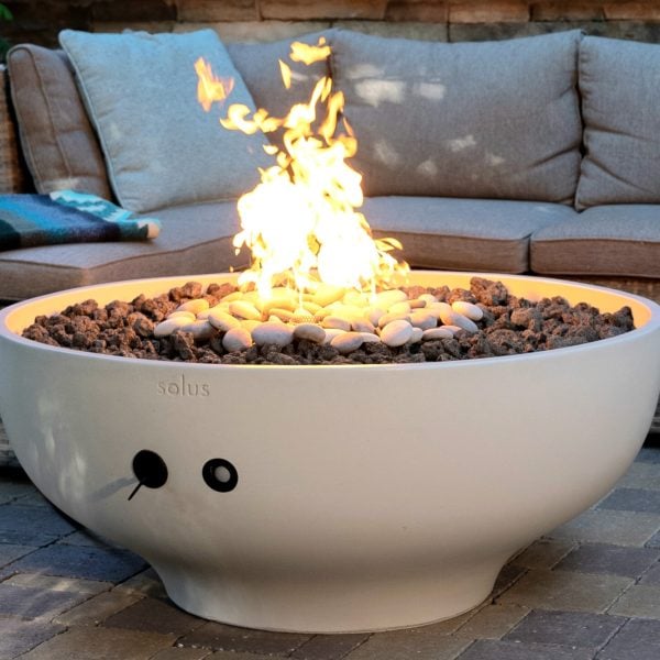 Luna, modern gas fire pit/fire bowl