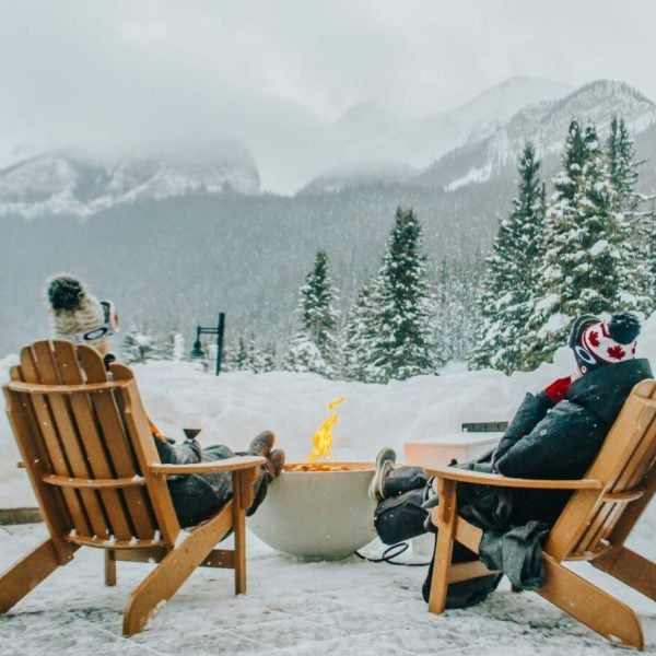 Fairmont Chateau Lake Louise featuring Hemi firebowl