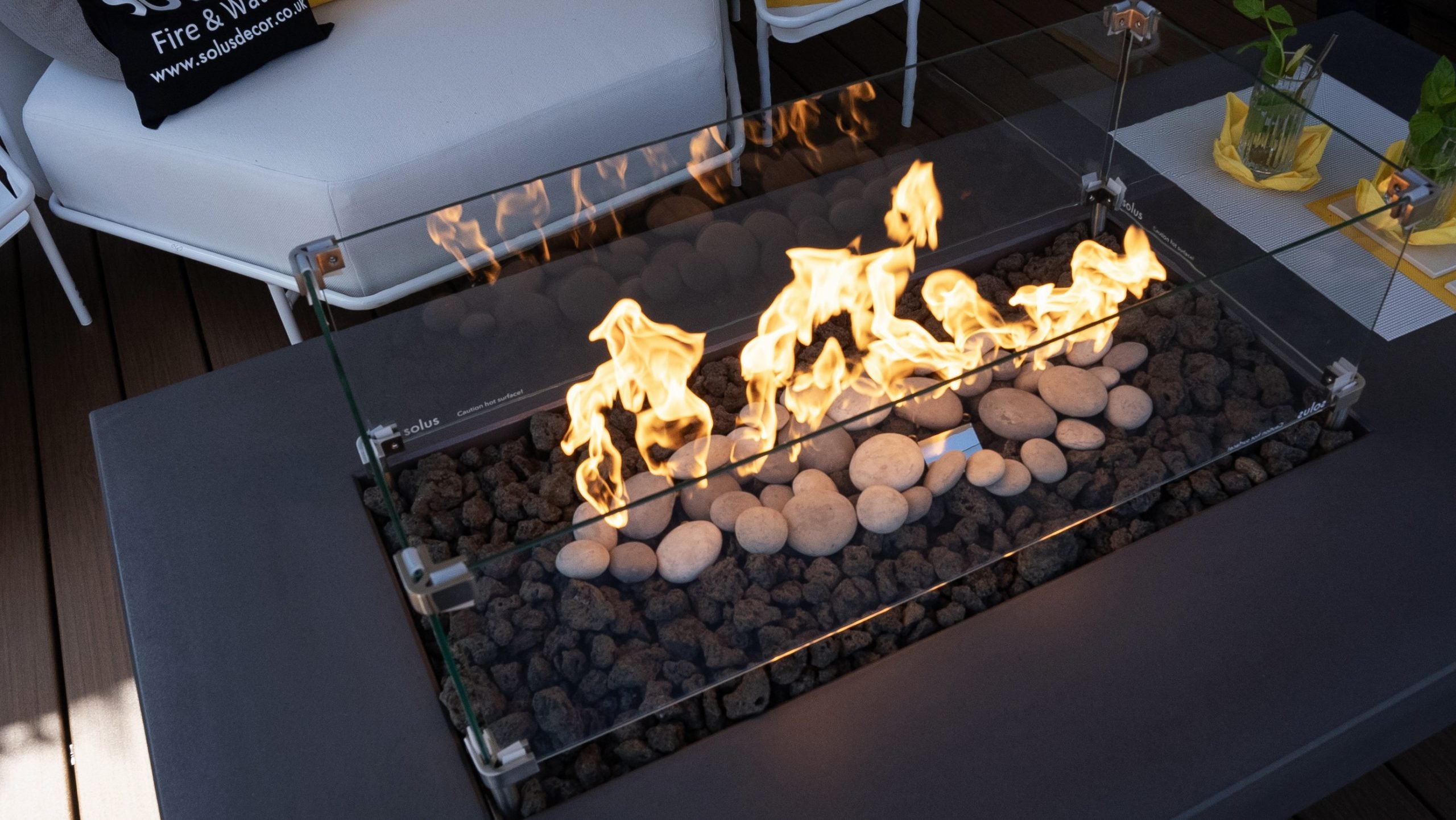 safe BTUs of high-output burners for gas firepits